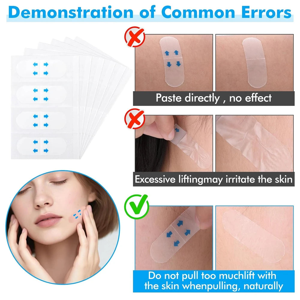 Invisible Face Lift Tape —  Instant V-Line Contour