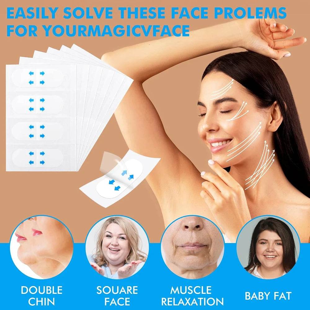 Invisible Face Lift Tape —  Instant V-Line Contour